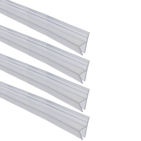 Silicone Door and Window Sealing Strip, Pack of 4 - 0.8 x 100 cm