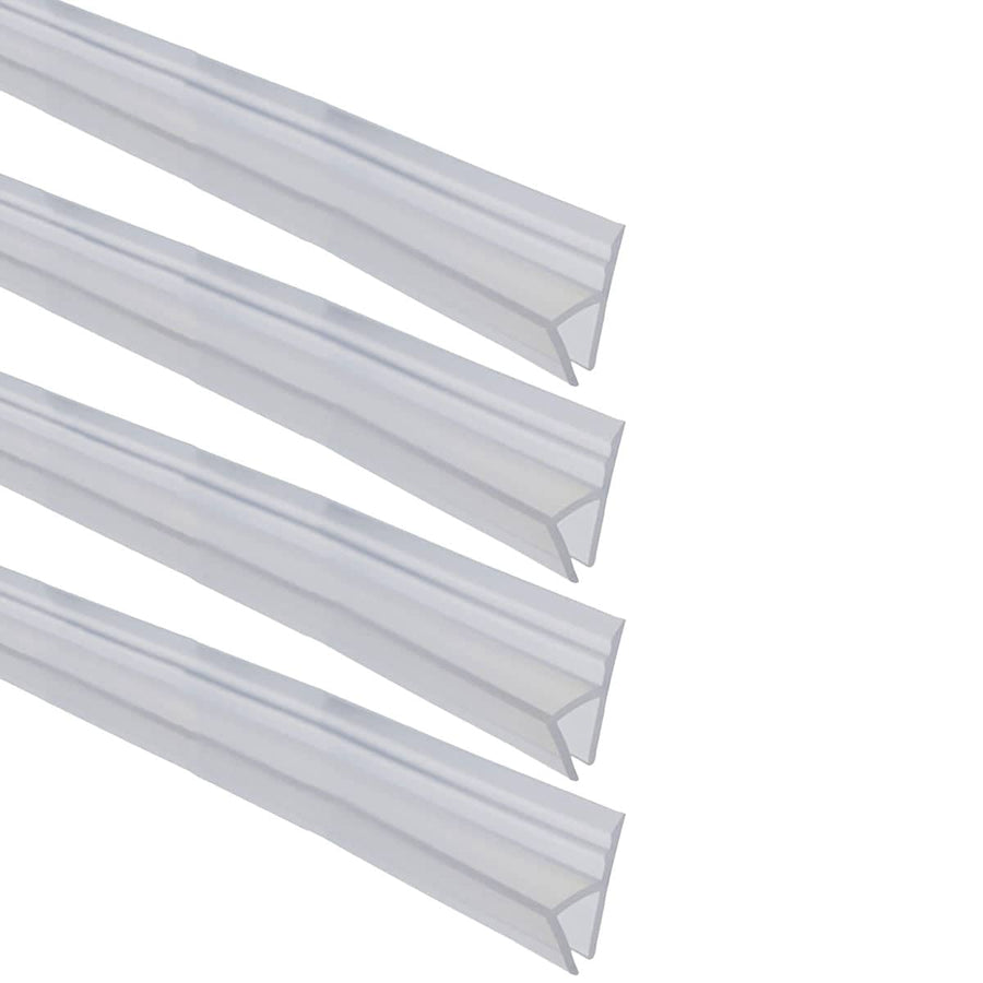 Silicone Door and Window Sealing Strip, Pack of 4 - 0.8 x 100 cm