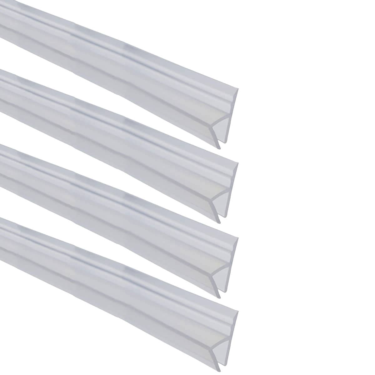 Silicone Door and Window Sealing Strip, Pack of 4 - 1 x 100 cm