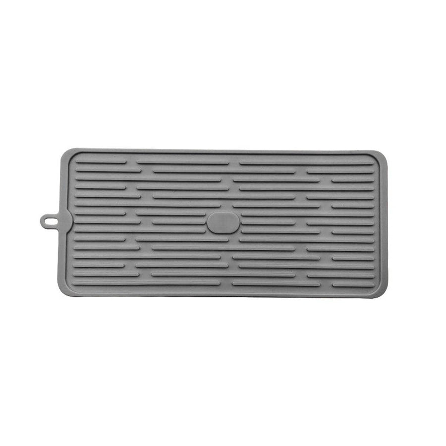 Silicone Drainage Mat, Non-Slip Dish Drying Pad - Grey