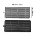 Silicone Drainage Mat, Non-Slip Dish Drying Pad - Grey - view 4