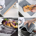 Silicone Drainage Mat, Non-Slip Dish Drying Pad - Grey - view 5