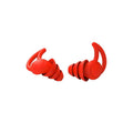 Silicone Ear Plugs for Sleeping, Rhino Horn Style - Red