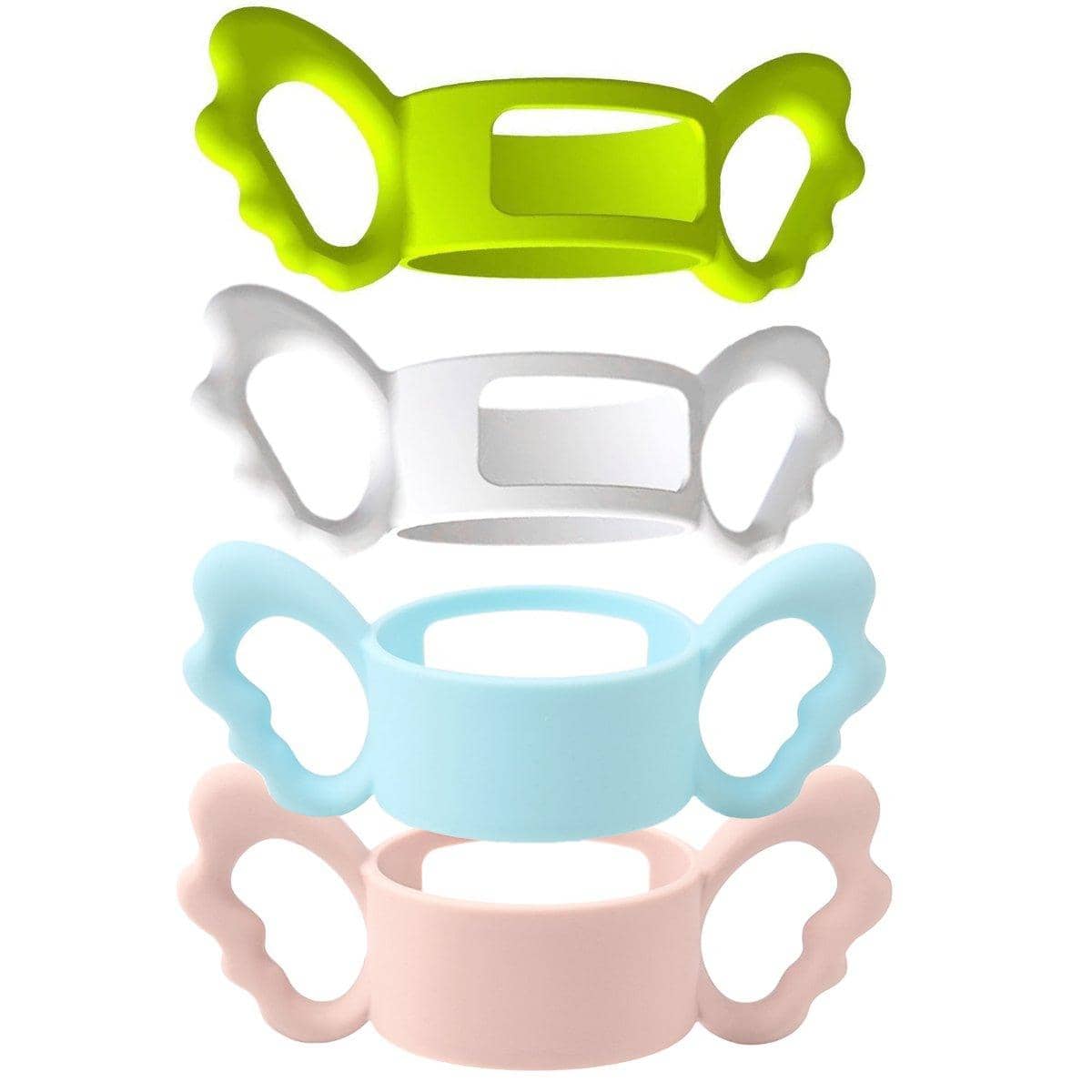Silicone Easy Grip Bottle Handles for Wide-Neck Bottles, Pack of 4 - view 2