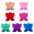 Silicone Egg Cups, Set of 7 - Assorted Colours - view 2