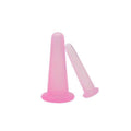 Silicone Facial Cupping Set, Squeeze and Slide Suction Massage Cups - Set of 4, Pink - view 5