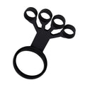 Silicone Four Finger Loop Strength Exerciser - Black, Large Strength