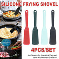Silicone Frying Spatula Set, Non-Stick Safe, Pack of 4