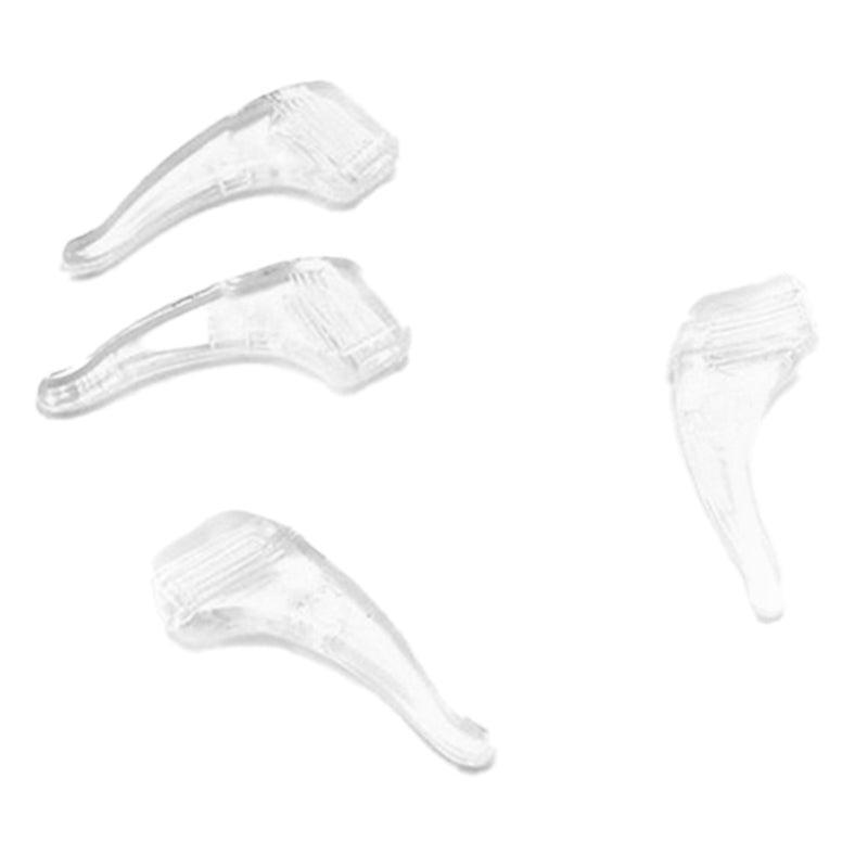 Silicone Glasses Ear Hooks, Anti-Slip Temple Tips - Clear
