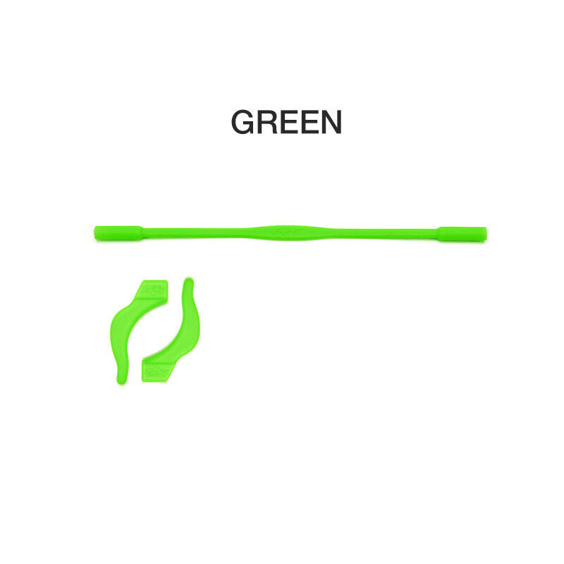 Silicone Glasses Strap and Ear Grip Set 20cm - Green