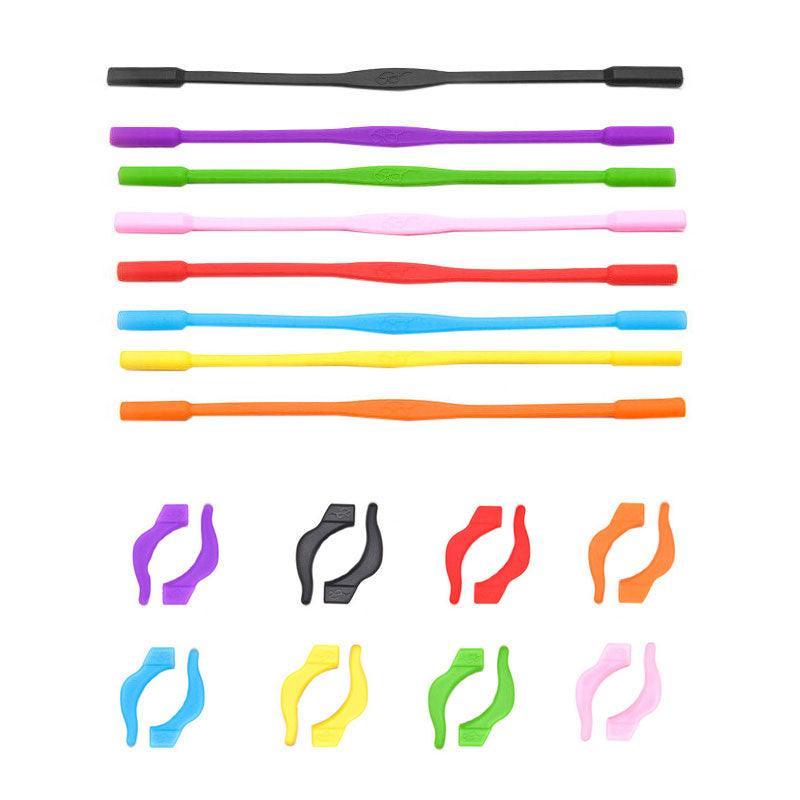 Silicone Glasses Strap and Ear Grip Set 20cm - Green - view 3