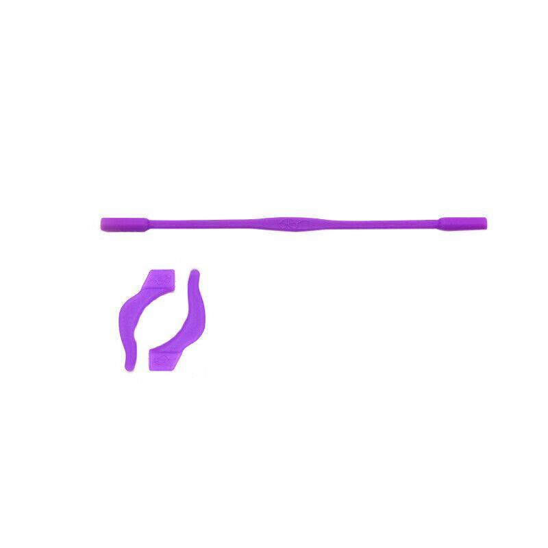Silicone Glasses Strap and Ear Grip Set 20cm - Purple