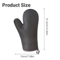 Silicone Heat Resistant Oven Gloves with Cotton Lining for Baking and BBQ - view 3