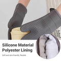 Silicone Heat Resistant Oven Gloves with Cotton Lining for Baking and BBQ - view 4