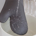Silicone Heat Resistant Oven Gloves with Cotton Lining for Baking and BBQ - view 5
