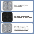 Silicone Ice Ball Mould with Lid - Black, Basketball - view 4