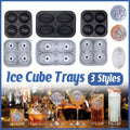 Silicone Ice Ball Mould with Lid - Black, Rugby - view 2