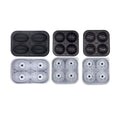 Silicone Ice Ball Mould with Lid - Black, Rugby - view 3