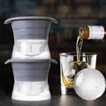 Silicone Ice Ball Moulds for Whisky and Cocktails, Pack of 4 - 4 Colours: Grey, Pink, Blue and Mint Green - view 4