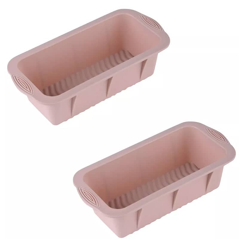 Silicone Ice Block Moulds, 25.5 x 13 x 7 cm, Pack of 2 - Pink