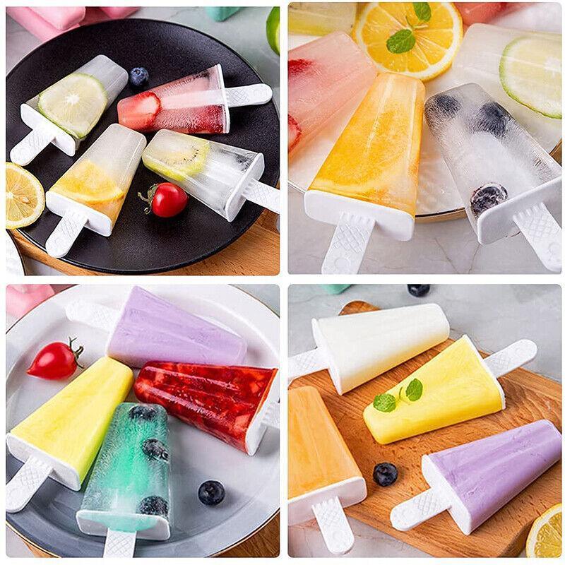 Silicone Ice Cream and Icy Pole Mould - Green, 4 Cavity - view 10