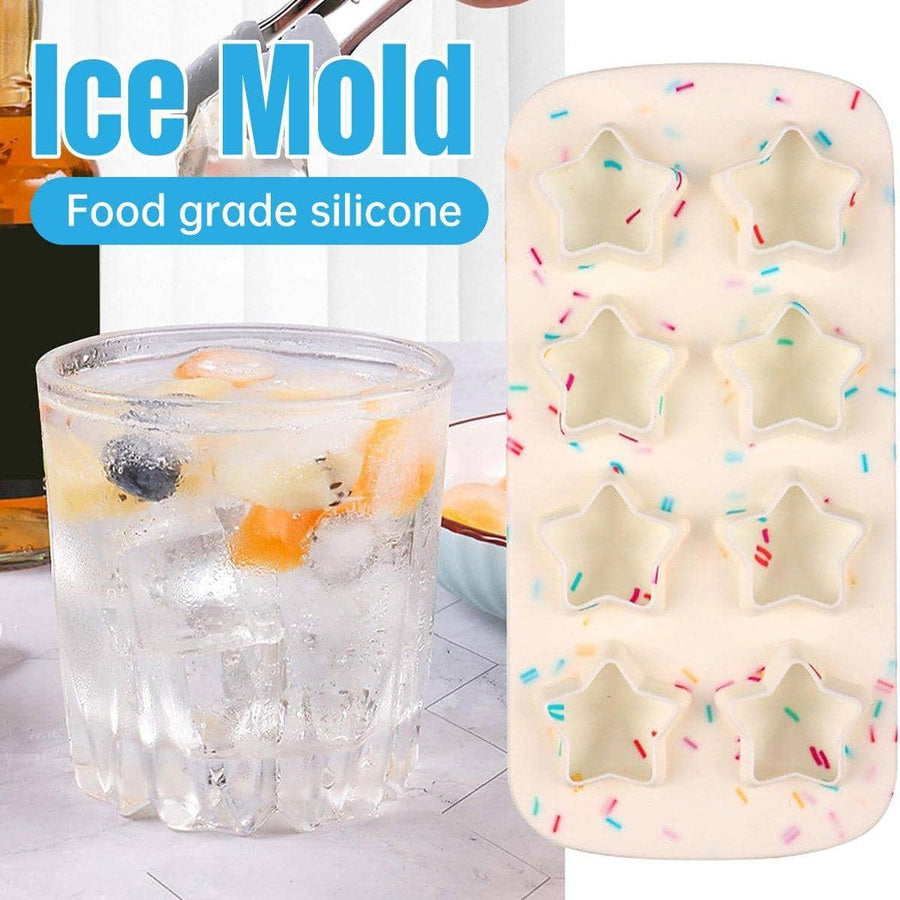 Silicone Ice Cream Mould, Five-Star Chocolate Cookie Mould for Homemade Treats