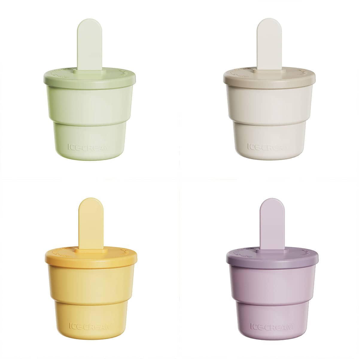 Silicone Ice Cube Moulds, Pack of 2 for Frozen Treats - Yellow - view 3