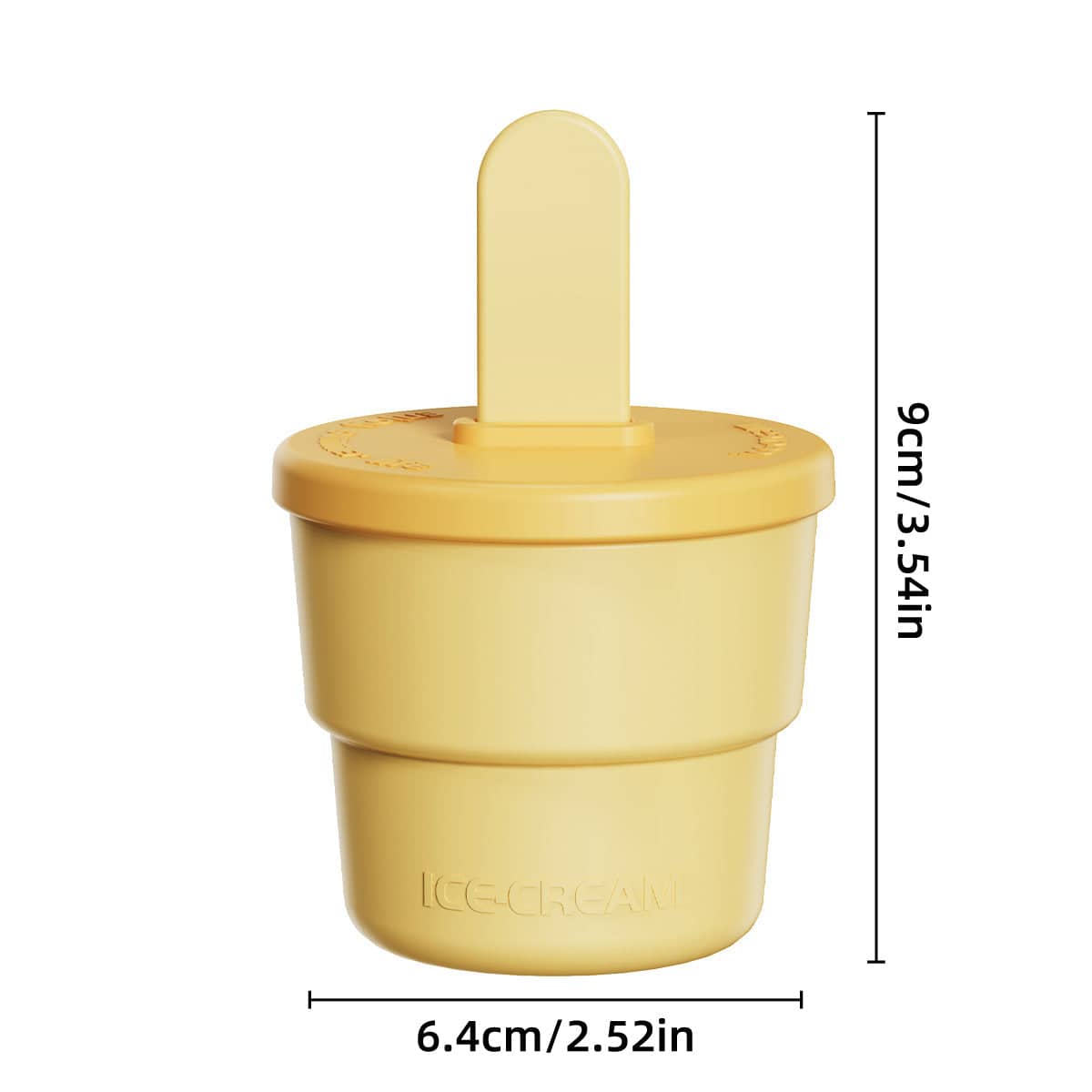 Silicone Ice Cube Moulds, Pack of 2 for Frozen Treats - Yellow - view 4