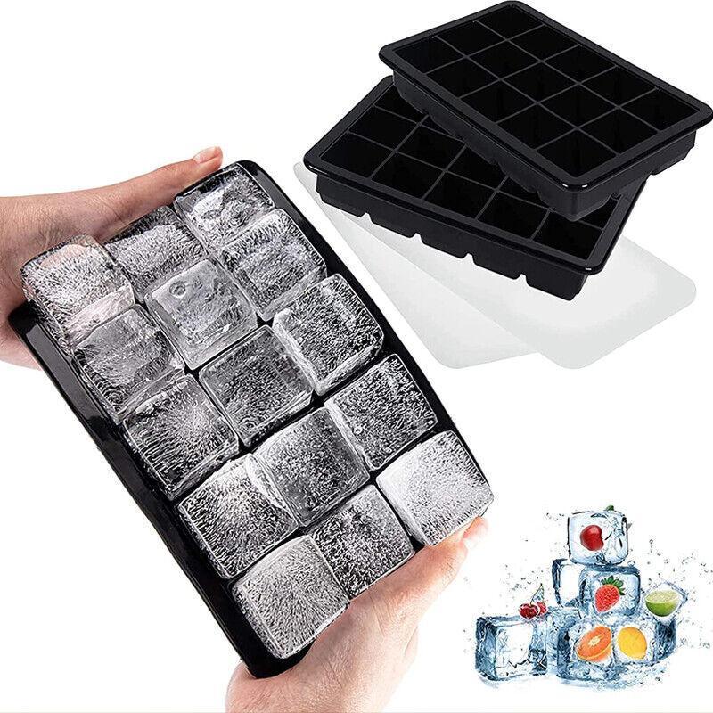 Silicone Ice Cube Tray with 15 Compartments, 3.2 cm Cubes - view 4