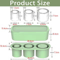 Silicone Ice Cube Tray with Lid for 20 oz, 30 oz and 40 oz Tumblers - Mint Green - view 4