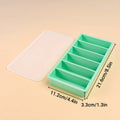 Silicone Ice Cube Tray with Lid, 6 Rectangular Slots - Grey - view 4