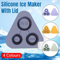 Silicone Ice Cube Tray with Lid for Stanley Cups - Light Green, Makes 3 Large Hollow Ice Cubes - view 2