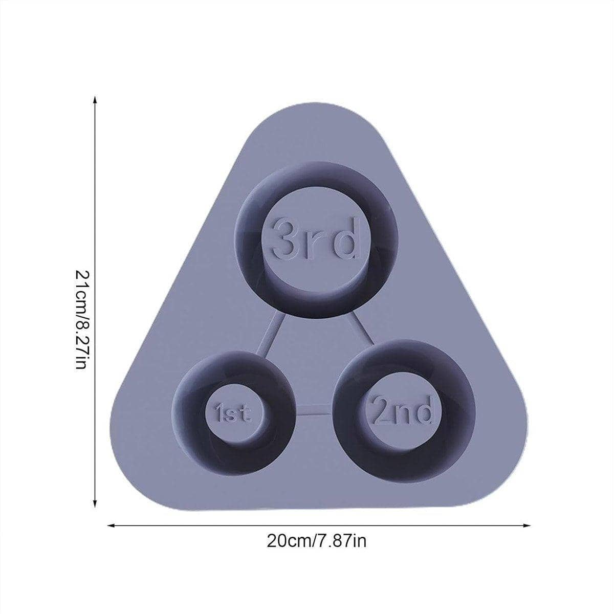 Silicone Ice Cube Tray with Lid for Stanley Cups - Light Green, Makes 3 Large Hollow Ice Cubes - view 4