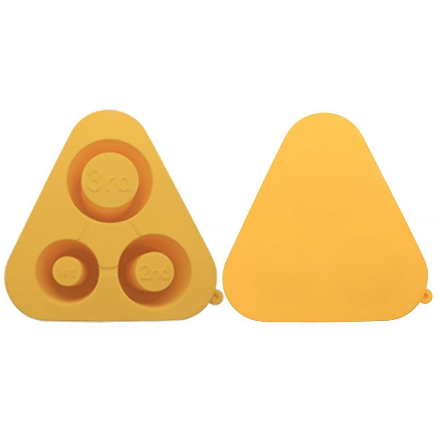 Silicone Ice Cube Tray with Lid for Stanley Cups - Yellow, Makes 3 Large Hollow Ice Cubes