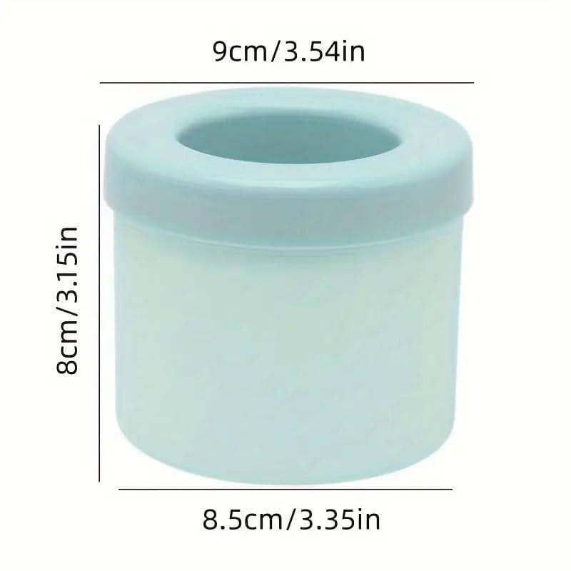 Silicone Ice Cube Tray Mould Ice Bucket, Easy Release - Yellow - view 4