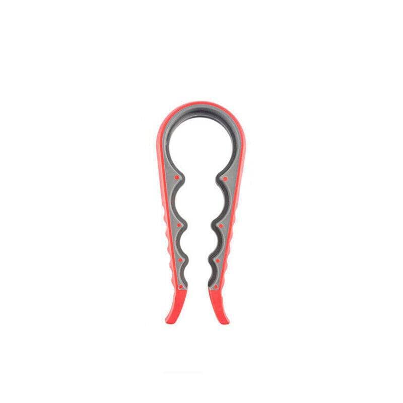 Silicone Jar Opener and Bottle Opener, Easy Grip - Red