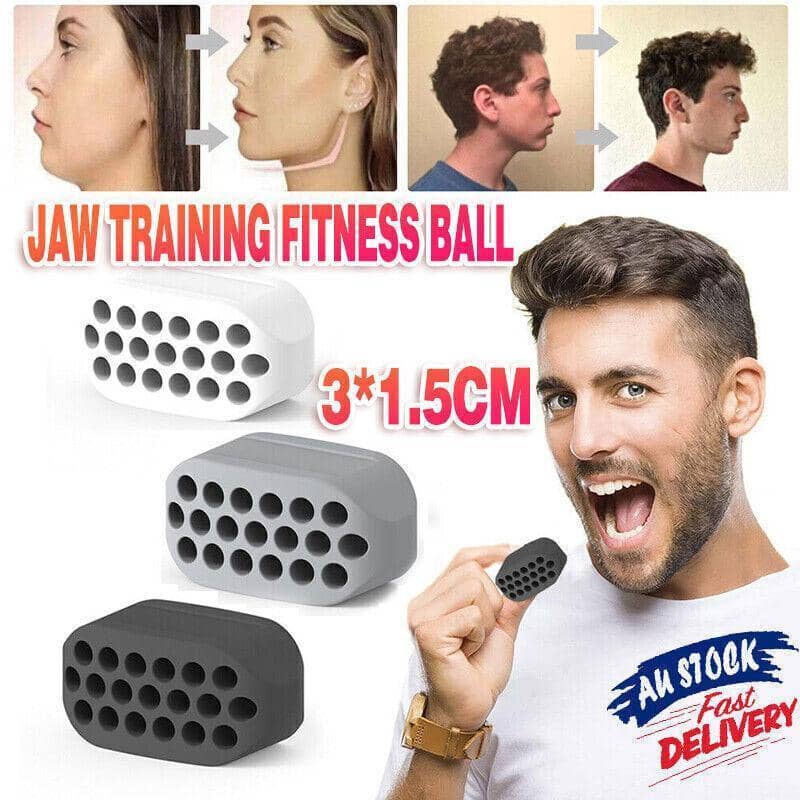 Silicone Jaw Trainer Ball for Facial Muscle Training - Black - view 2