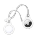 Silicone Lanyard Case with Key Ring for AirTag Tracker, White