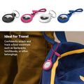 Silicone Lanyard Case with Key Ring for AirTag Tracker, White - view 5