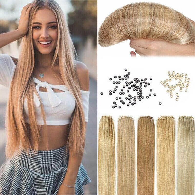 Silicone Lined Micro Ring Hair Extension Beads, 5 mm, Pack of 200 - Brown - view 5
