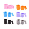 Silicone Luggage Wheel Covers, 16 Pack Caster Protectors - Black - view 3