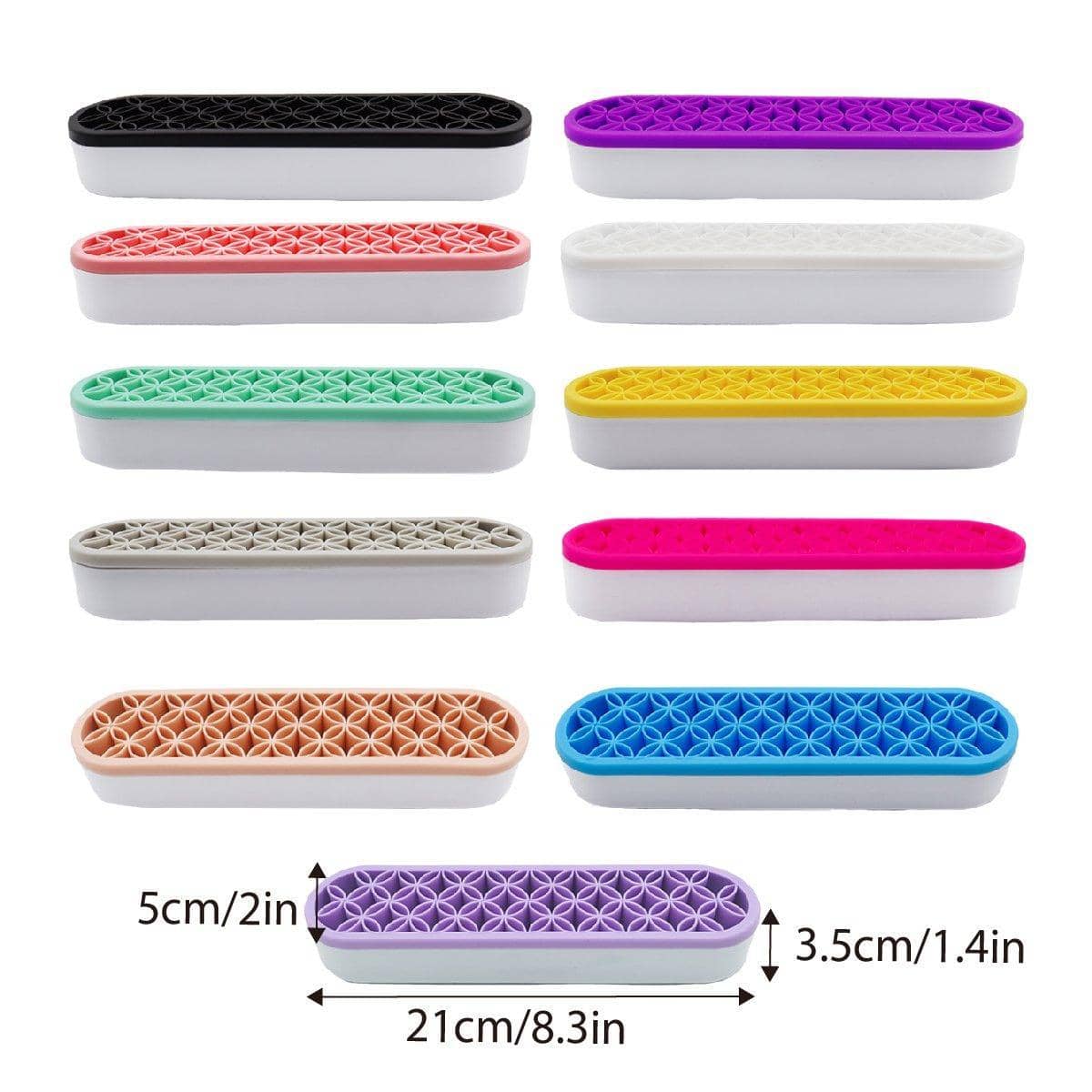 Silicone Makeup Organiser - Light Grey - view 4