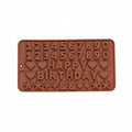 Silicone Number and Happy Birthday Baking Mould for Chocolate, Candy and Resin Crafts