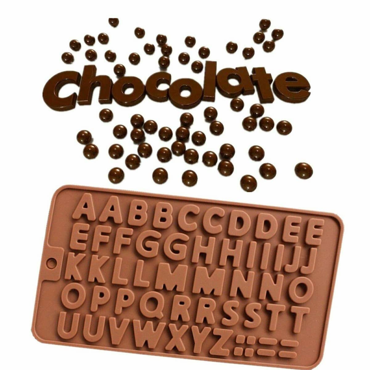 Silicone Number and Happy Birthday Baking Mould for Chocolate, Candy and Resin Crafts - view 5