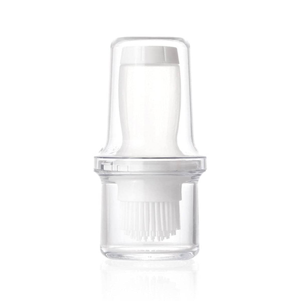 Silicone Oil Dispenser Brush with Storage Lid - Grey