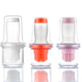 Silicone Oil Dispenser Brush with Storage Lid - Orange - view 3