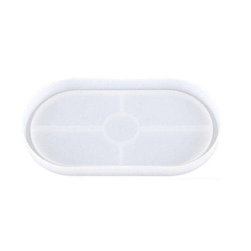 Silicone Oval Coaster Mould Tray for Epoxy Resin and Jewellery Crafts - view 2