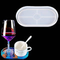 Silicone Oval Coaster Mould Tray for Epoxy Resin and Jewellery Crafts - view 4