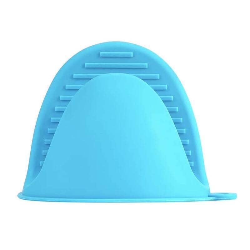 Silicone Oven Mitt Hand Clips, Heat Resistant, Pack of 2 - Blue