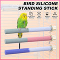 Silicone Parrot Perch Stand - White and Blue - view 2